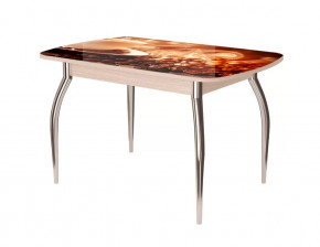 Стол Бостон ф/п Корица, 900*600 мм, дуб атланта/хром триумф в Советском - sovetskij.mebel-tymen.ru | фото