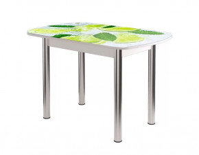 Стол Бостон ф/п Лайм, 900*600 мм, белый/хром брифинг в Советском - sovetskij.mebel-tymen.ru | фото