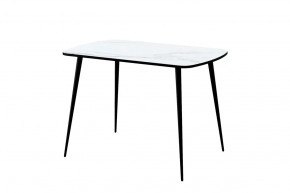 Стол Бостон Лайт 2, фотопечать Мрамор итальянский/опоры черные в Советском - sovetskij.mebel-tymen.ru | фото