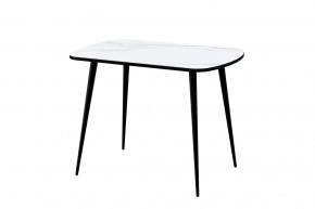 Стол Бостон Лайт, фотопечать Мрамор итальянский/опоры черные в Советском - sovetskij.mebel-tymen.ru | фото