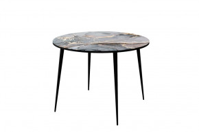 Стол Бостон Лайт круглый, фотопечать Версаль/опоры черные в Советском - sovetskij.mebel-tymen.ru | фото