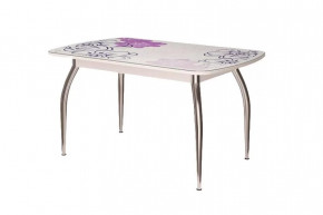Стол "Бостон", виолет/белый/хром триумф в Советском - sovetskij.mebel-tymen.ru | фото