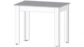 Стол Кай Цемент светлый/Белый в Советском - sovetskij.mebel-tymen.ru | фото
