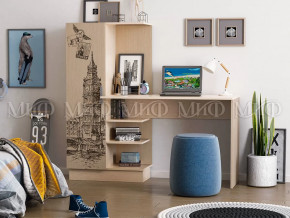 Стол компьютерный №1 Дуб беленый с фото в Советском - sovetskij.mebel-tymen.ru | фото