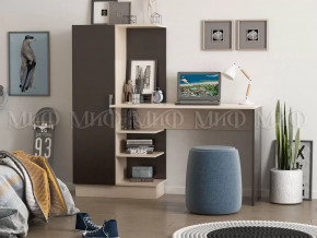 Стол компьютерный №1 Дуб беленый-венге в Советском - sovetskij.mebel-tymen.ru | фото