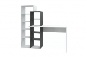 Стол компьютерный Квадро, белый/черный ясень в Советском - sovetskij.mebel-tymen.ru | фото