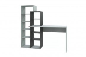 Стол компьютерный Квадро, серый/черный ясень в Советском - sovetskij.mebel-tymen.ru | фото