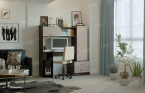 Стол компьютерный "ПКС-7" венге/дуб белфорт в Советском - sovetskij.mebel-tymen.ru | фото