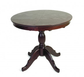 Стол Лилия раздвижной круглый(темный тон/средний тон) в Советском - sovetskij.mebel-tymen.ru | фото