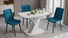 Стол обеденный «Гарда» Тип 1 Белый, Стекло матовое белое в Советском - sovetskij.mebel-tymen.ru | фото