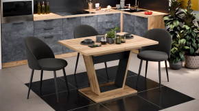 Стол обеденный «Гавана» Тип 1 Дуб Крафт золотой, Черный в Советском - sovetskij.mebel-tymen.ru | фото