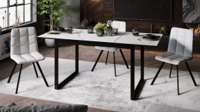 Стол обеденный «Маркус» Тип 1 Черный муар, Стекло белый мрамор в Советском - sovetskij.mebel-tymen.ru | фото