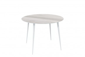 Стол обеденный Прайм Лайт круглый, Бора бора/белый в Советском - sovetskij.mebel-tymen.ru | фото