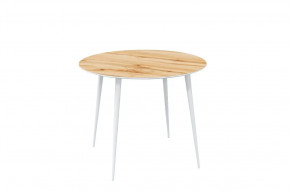 Стол обеденный Прайм Лайт круглый, Дуб вотан/белый в Советском - sovetskij.mebel-tymen.ru | фото