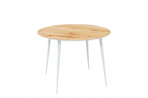 Стол обеденный Прайм Лайт круглый, Дуб вотан/белый в Советском - sovetskij.mebel-tymen.ru | фото