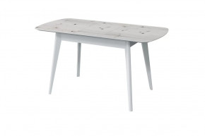 Стол обеденный Прайм раздвижной, бискайская сосна/белый в Советском - sovetskij.mebel-tymen.ru | фото