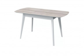 Стол обеденный Прайм раздвижной, бора бора/белый в Советском - sovetskij.mebel-tymen.ru | фото