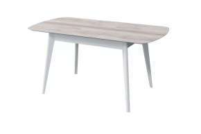 Стол обеденный Прайм раздвижной, бора бора/белый в Советском - sovetskij.mebel-tymen.ru | фото