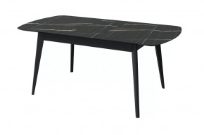 Стол обеденный Прайм раздвижной, черный тунис/черный в Советском - sovetskij.mebel-tymen.ru | фото