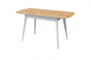 Стол обеденный Прайм раздвижной, дуб вотан/белый в Советском - sovetskij.mebel-tymen.ru | фото