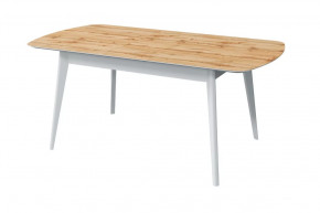 Стол обеденный Прайм раздвижной, дуб вотан/белый в Советском - sovetskij.mebel-tymen.ru | фото