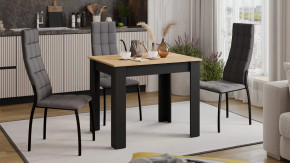 Стол обеденный «Промо» тип 1 Черный, Дуб Крафт золотой в Советском - sovetskij.mebel-tymen.ru | фото