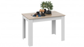 Стол обеденный «Промо» тип 2 Белый/Дуб сонома светлый в Советском - sovetskij.mebel-tymen.ru | фото