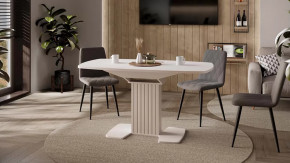 Стол обеденный раздвижной «Хилтон» Тип 1 Кашемир, Стекло матовое кашемир в Советском - sovetskij.mebel-tymen.ru | фото