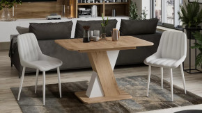 Стол обеденный раздвижной «Люксембург» Тип 3 Дуб Крафт золотой, Белый в Советском - sovetskij.mebel-tymen.ru | фото