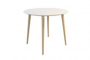 Стол обеденный Сканди 2 белый/светлый лак в Советском - sovetskij.mebel-tymen.ru | фото