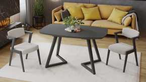 Стол обеденный «TESCA 2» Графит, Стекло графит матовое в Советском - sovetskij.mebel-tymen.ru | фото