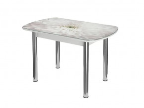 Стол овальный Бостон-2 Флоренс, белый/фотопечать/хром брифинг в Советском - sovetskij.mebel-tymen.ru | фото