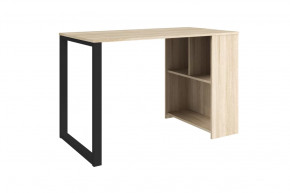 Стол письменный Бетти, дуб сонома светлый/черный в Советском - sovetskij.mebel-tymen.ru | фото