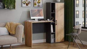 Стол письменный «Бейли» Графит Серый, Дуб Крафт золотой в Советском - sovetskij.mebel-tymen.ru | фото