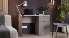 Стол письменный «Графит» Глиняно серый, Холст латте в Советском - sovetskij.mebel-tymen.ru | фото