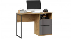 Стол письменный «Хилтон» Тип 1 Дуб Крафт золотой, Графит матовый в Советском - sovetskij.mebel-tymen.ru | фото