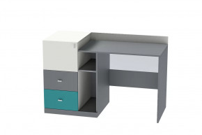 Стол письменный Клео Ст-1, 1300 мм, графит, миндаль, океан Диал в Советском - sovetskij.mebel-tymen.ru | фото