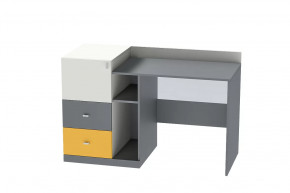 Стол письменный Клео Ст-1, 1300 мм, графит, миндаль, солнечный Диал в Советском - sovetskij.mebel-tymen.ru | фото