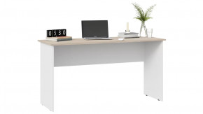 Стол письменный тип 14 (1400) Дуб Сонома, Белый Ясень в Советском - sovetskij.mebel-tymen.ru | фото