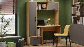 Стол письменный тип 15 Дуб Крафт золотой, Графит Серый в Советском - sovetskij.mebel-tymen.ru | фото