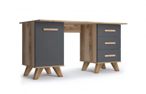 Стол письменный "Вега Скандинавия" Дуб каньон/Силк флай в Советском - sovetskij.mebel-tymen.ru | фото