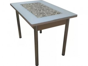 Стол прямоугольный "Ажурный" ножки (хром) в Советском - sovetskij.mebel-tymen.ru | фото