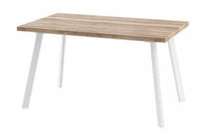 Стол раздвижной Borg-140, дуб каньон/белый в Советском - sovetskij.mebel-tymen.ru | фото