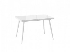 Стол раздвижной Borg radial-120, белый оптивайт/белый в Советском - sovetskij.mebel-tymen.ru | фото