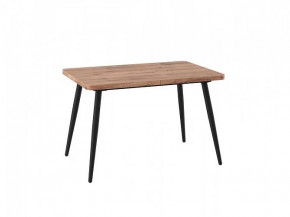 Стол раздвижной Borg radial-120, Дуб Веллингтон/черный в Советском - sovetskij.mebel-tymen.ru | фото