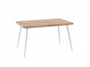 Стол раздвижной Borg radial-140, дуб каньон/белый в Советском - sovetskij.mebel-tymen.ru | фото