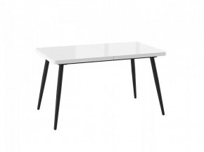 Стол раздвижной Borg radial-140, оптивайт белый/черный в Советском - sovetskij.mebel-tymen.ru | фото