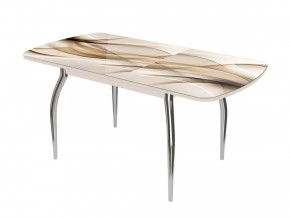 Стол раздвижной Бостон 3, ф/п Бархан, дуб атланта/опоры триумф в Советском - sovetskij.mebel-tymen.ru | фото