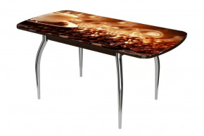 Стол раздвижной Бостон-3 ф/п Кофе, 1100*700 мм, венге/хром триумф в Советском - sovetskij.mebel-tymen.ru | фото