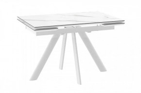 Стол раздвижной Jack-120, calakatta st cer/белый в Советском - sovetskij.mebel-tymen.ru | фото